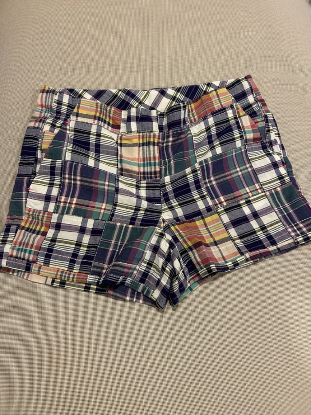 NWT Crewcuts Frankie Madras Chino Shorts